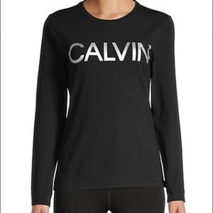 NWT Calvin Klein Performance Long-Sleeve Logo